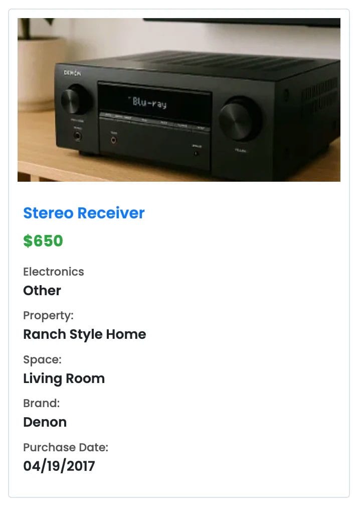 Property Hero best home inventory app for estate planning